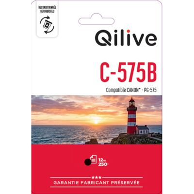 Tinteiro Qilive Qilive Compatível Canon C-575 Preto Tinteiro Qilive Qilive Compatível Canon C-575 Preto