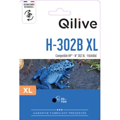 Tinteiros Compat/ Recicl Qilive Hp H-302b Xl Bk 20ml Tinteiros Compat/ Recicl Qilive Hp H-302b Xl Bk 20ml