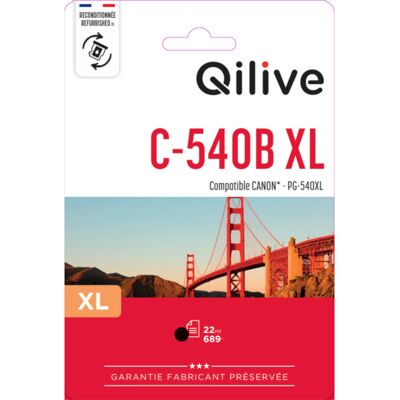 Tinteiro Qilive Compatível Canon Pg-540xl Preto Tinteiro Qilive Compatível Canon Pg-540xl Preto