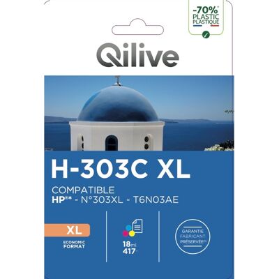 Tinteiro Compativel Qilive Hp-303 Xl Cl 31097 Cmy 18ml Tinteiro Compativel Qilive Hp-303 Xl Cl 31097 Cmy 18ml