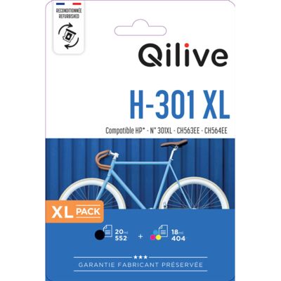 Pack Tinteiros Qilive Compatível Hp 301xl Preto E Cor Pack Tinteiros Qilive Compatível Hp 301xl Preto E Cor