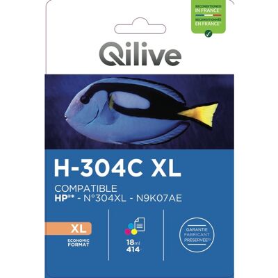 Tinteiro Compat/ Recicl Qilive Hp 304 Xl Cmy 18ml Tinteiro Compat/ Recicl Qilive Hp 304 Xl Cmy 18ml