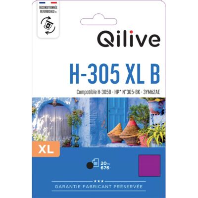 Tinteiro Qilive Compatível Hp 305xl Preto Tinteiro Qilive Compatível Hp 305xl Preto