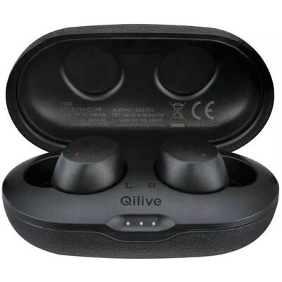 Auriculares Sem Fios Qilive Q.1598 Preto Auriculares Sem Fios Qilive Q.1598 Preto