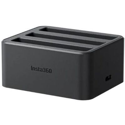 Carregador Bateria Insta360 Cinsbbmj Preto Triplo Carregador Bateria Insta360 Cinsbbmj Preto Triplo