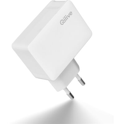 Carregador Qilive 2 Usb-a 3a Branco Carregador Qilive 2 Usb-a 3a Branco