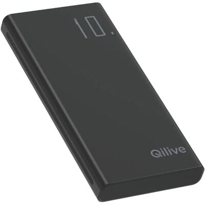 Powerbank Qilive 600183092 Preto 10 000 Mah 15w Powerbank Qilive 600183092 Preto 10 000 Mah 15w