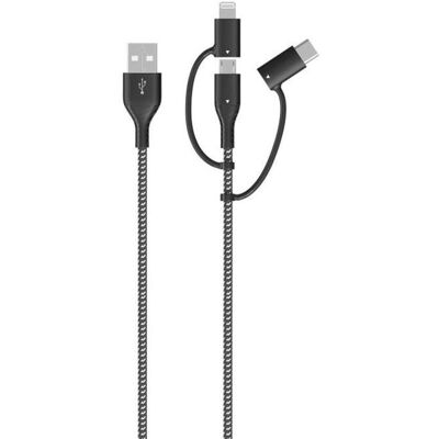 Cabo 3a 1.2 M Qilive Qilive Micro Usb Lightning Usb-c Cabo 3a 1.2 M Qilive Qilive Micro Usb Lightning Usb-c