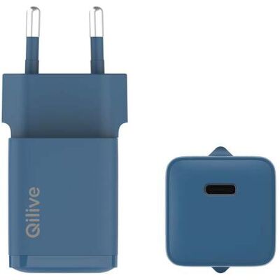 Carregador Doméstico Qilive 600194189 Azul 1 Usbc 30w Carregador Doméstico Qilive 600194189 Azul 1 Usbc 30w