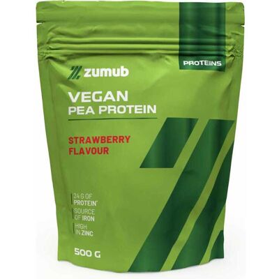 Proteina Vegan Zumub Morango 500g Proteina Vegan Zumub Morango 500g