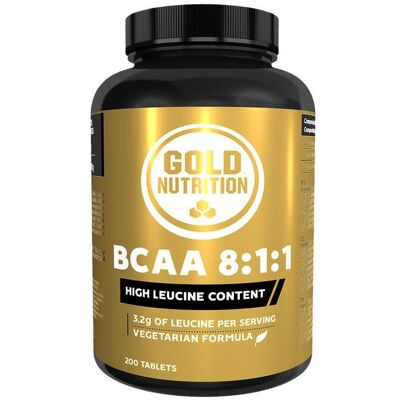 Suplemento Goldnutrition Bcaa 8 1 1 Vegetariano 200 Comp Suplemento Goldnutrition Bcaa 8 1 1 Vegetariano 200 Comp