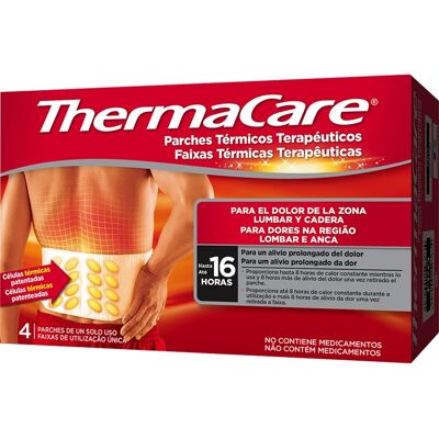 Faixas Thermacare Térmicas Região Lombar-anca 4un Faixas Thermacare Térmicas Região Lombar-anca 4un