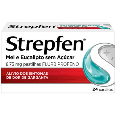 Pastilhas Strepfen Mel E Eucalipto 24 Un Pastilhas Strepfen Mel E Eucalipto 24 Un