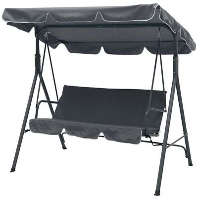 Baloiço 3 Lugares Gardenstar Cinzento 174x110x150cm Baloiço 3 Lugares Gardenstar Cinzento 174x110x150cm