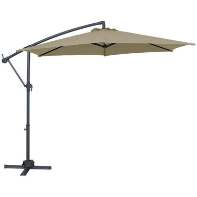 Chapéu Sol Suspenso Gardenstar Bege 360º 3xa2.45m Chapéu Sol Suspenso Gardenstar Bege 360º 3xa2.45m