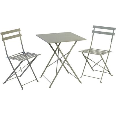 Conjunto De De Varanda Gardenstar Verde Metal 3 Peças Conjunto De De Varanda Gardenstar Verde Metal 3 Peças