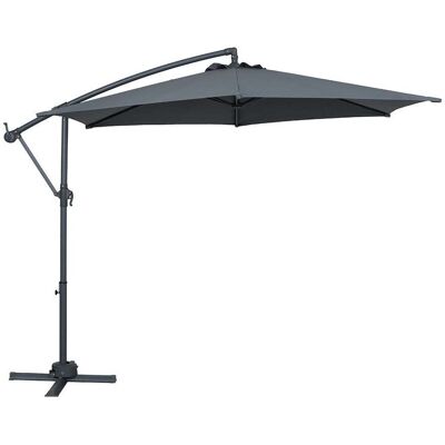 Chapéu Sol Suspenso Gardenstar Cinzento 360º 3xa2.45m Chapéu Sol Suspenso Gardenstar Cinzento 360º 3xa2.45m