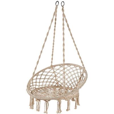 Cadeira Suspensa Gardenstar Natural 80x73x120cm Cadeira Suspensa Gardenstar Natural 80x73x120cm