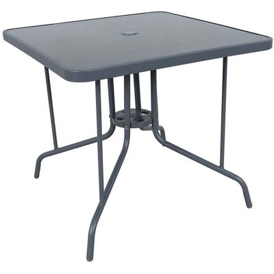 Mesa Bistro Gardenstar Tampo Vidro 80x80cm Mesa Bistro Gardenstar Tampo Vidro 80x80cm