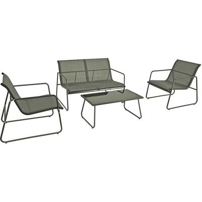 Conjunto De 3 Sofás Gardenstar + Mesa Centro Verde Conjunto De 3 Sofás Gardenstar + Mesa Centro Verde