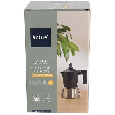 Cafeteira Aluminio Actuel Preto 6 Chávenas Cafeteira Aluminio Actuel Preto 6 Chávenas