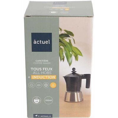 Cafeteira Aluminio Actuel Preto 3 Chávenas Cafeteira Aluminio Actuel Preto 3 Chávenas
