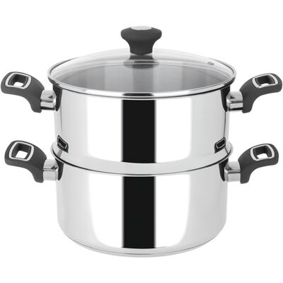 Set Vaporeira Actuel Inox Antiaderente 24cm Set Vaporeira Actuel Inox Antiaderente 24cm