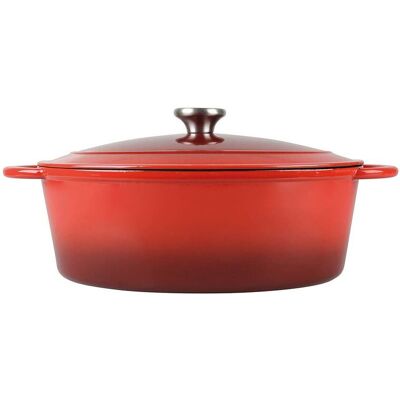 Caçarola Actuel Ferro Fundido Vermelho 4l Caçarola Actuel Ferro Fundido Vermelho 4l