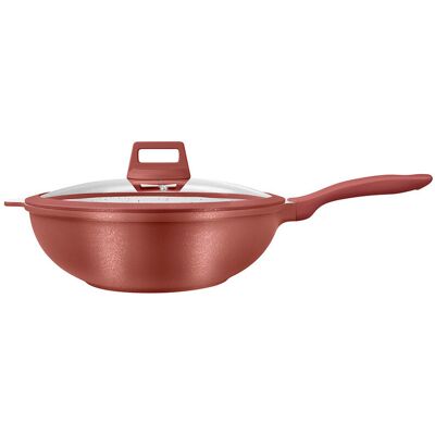 Wok Aluminio Actuel Com Tampa 30cm Wok Aluminio Actuel Com Tampa 30cm