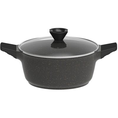 Caçarola Actuel Aluminio Fundido Preto 28cm Caçarola Actuel Aluminio Fundido Preto 28cm