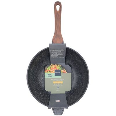 Wok Actuel Alumínio Fundido 28cm Gevi8 Wok Actuel Alumínio Fundido 28cm Gevi8