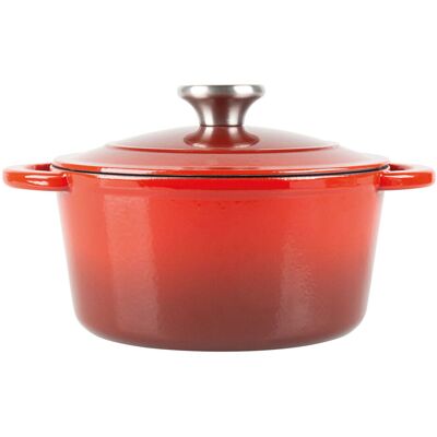 Caçarola Actuel Ferro Fundido Vermelho 2.5l Caçarola Actuel Ferro Fundido Vermelho 2.5l