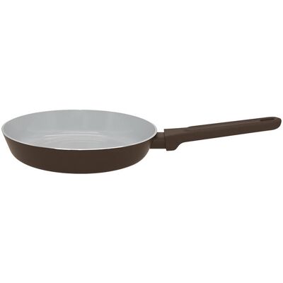 Frigideira Actuel Em Alumínio Com Revestimento Cerâmico Preto/castanho 28 Cm Frigideira Actuel Em Alumínio Com Revestimento Cerâmico Preto/castanho 28 Cm