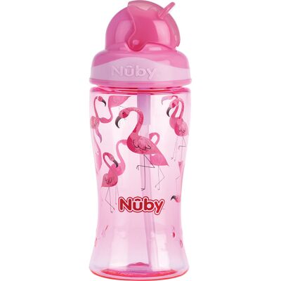 Nuby - Copo Aprendizagem Palha 360ml - Rosa - Sippy Cup Nuby - Copo Aprendizagem Palha 360ml - Rosa - Sippy Cup