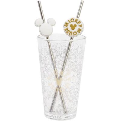 Copo Mickey Com Palhinhas 480ml Copo Mickey Com Palhinhas 480ml
