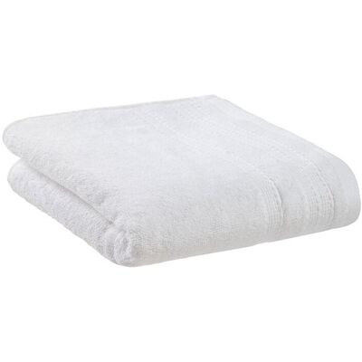 Lençol De Banho Com Barra Actuel Branco 450g 100x150cm Lençol De Banho Com Barra Actuel Branco 450g 100x150cm