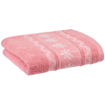 Lençol De Banho Com Barra Actuel Rosa 450g 100x150cm Lençol De Banho Com Barra Actuel Rosa 450g 100x150cm