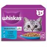 Comida Húmida Gato Whiskas Seleção Peixes 24x85g