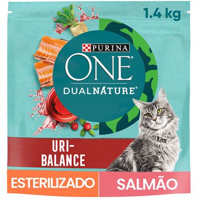 Purina ONE DualNature Salmão e Cranberry Ração para Gatos - Apoio ao Sistema Urinário Purina ONE DualNature Salmão e Cranberry Ração para Gatos - Apoio ao Sistema Urinário