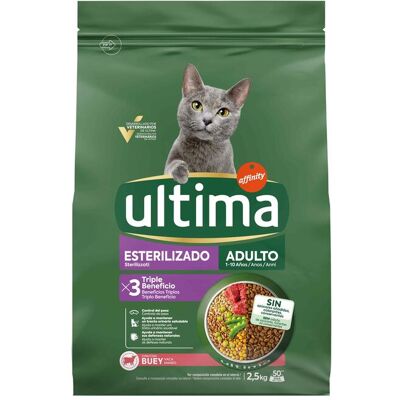 Ração Para Gato Ultima Esterilizado Vaca 2.5kg Ração Para Gato Ultima Esterilizado Vaca 2.5kg