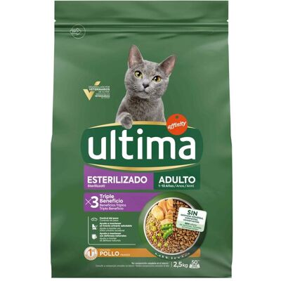 Ração Para Gato Ultima Esterilizado Frango 2.5kg Ração Para Gato Ultima Esterilizado Frango 2.5kg