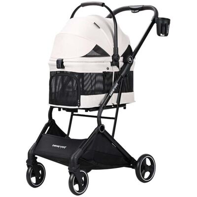 Carrinho De Passeio Para Cão Beberoad Bege Carrinho De Passeio Para Cão Beberoad Bege