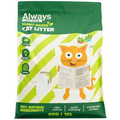 Areia Para Gato Always Plant Based 15l Areia Para Gato Always Plant Based 15l