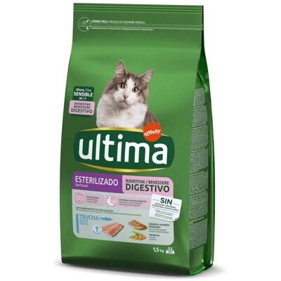 Ração para gatos Ultima de truta - Sensível, esterilizado, 1,5kg Ração para gatos Ultima de truta - Sensível, esterilizado, 1,5kg