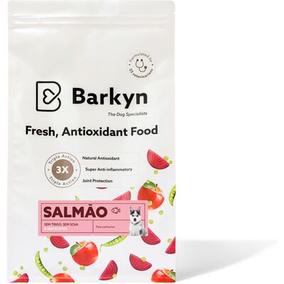 Ração Natural Para Cão Barkyn Low Grain Júnior Salmão 3kg Ração Natural Para Cão Barkyn Low Grain Júnior Salmão 3kg