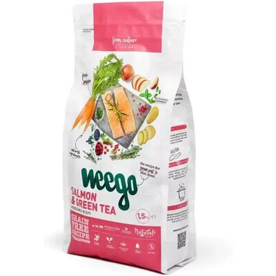 Ração Para Gato Weego Salmão / Chá Verde 1.5kg Ração Para Gato Weego Salmão / Chá Verde 1.5kg