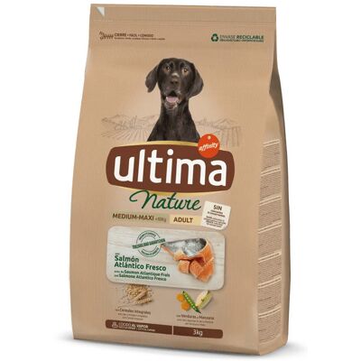 Ração para cães Ultima - Salmão, 2 x 3 kg - Natural e Equilibrada Ração para cães Ultima - Salmão, 2 x 3 kg - Natural e Equilibrada
