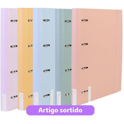 Capa Com Elastico A4 Ancor 4 Argolas Com Recarga Pautada Cores Sortidas Capa Com Elastico A4 Ancor 4 Argolas Com Recarga Pautada Cores Sortidas