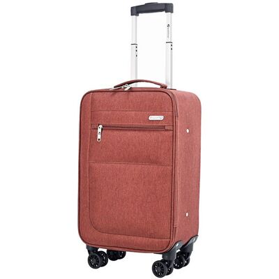Mala De Cabine Flexível Airport Terracota 8 Rodas 55x33x20cm Mala De Cabine Flexível Airport Terracota 8 Rodas 55x33x20cm