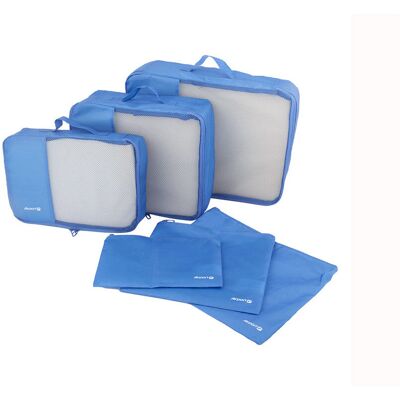 Bolsas De Arrumação Airport Azul 6 Peças Bolsas De Arrumação Airport Azul 6 Peças
